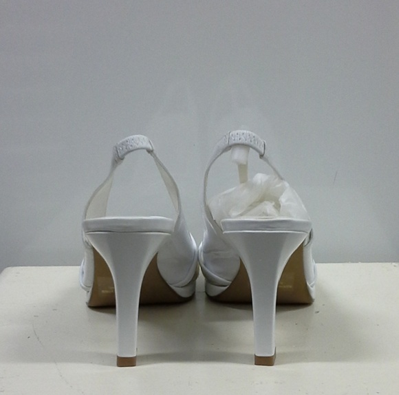 Coup D'Etat LTD White Slingback Heels - Picture 5 of 8